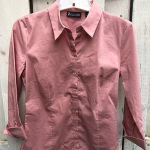 7th Ave Design Studio NY&Co Salmon Pink XS Shirt